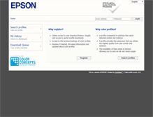 Tablet Screenshot of epson.color-base.com
